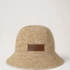 Raffia-Bucket-Hat Natur 100 % Papier-Raffia Sommer-Auswahl