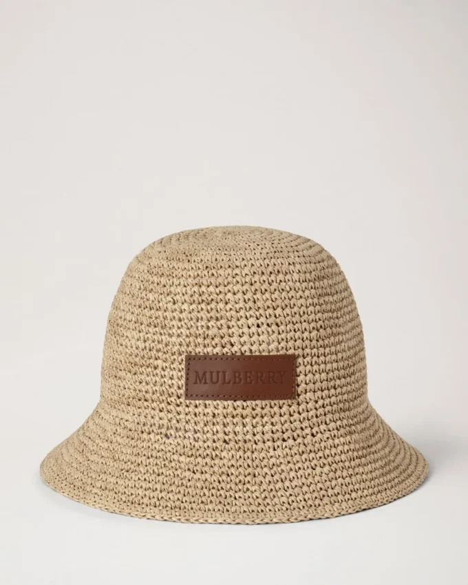 Raffia-Bucket-Hat Natur 100 % Papier-Raffia Sommer-Auswahl
