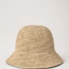 Raffia-Bucket-Hat Natur 100 % Papier-Raffia Sommer-Auswahl