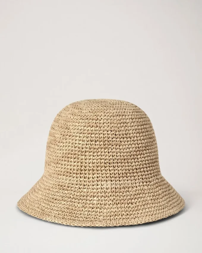 Raffia-Bucket-Hat Natur 100 % Papier-Raffia Sommer-Auswahl