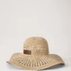Raffia-Hut mit breiter Krempe, beige, 100 % Papier-Raffia, Sommerkollektion Raffia-Hut mit breiter Krempe, beige, 100 % Papier-Raffia, Sommerkollektion