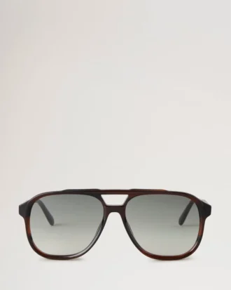 Raffy Sonnenbrille Gestreiftes Schildpatt Bio-Acetat Raffy Sonnenbrille Gestreiftes Schildpatt Bio-Acetat