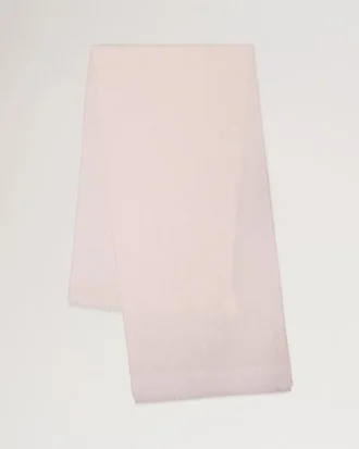 Rechteckiger Schal mit Mulberry-Motiv in Blossom Pink aus Baumwoll-Seiden-Mischung Rechteckiger Schal mit Mulberry-Motiv in Blossom Pink aus Baumwoll-Seiden-Mischung