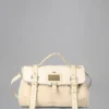 Reisetasche Secondhand Marshmallow-Weiß Mischmaterial-Haar Reisetasche Secondhand Marshmallow-Weiß Mischmaterial-Haar