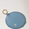 Reißverschlusstasche mit Schlüsselring Brighton Blue Micro Classic Grain Reißverschlusstasche mit Schlüsselring Brighton Blue Micro Classic Grain