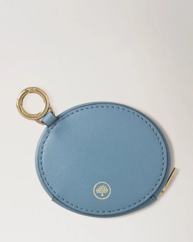 Reißverschlusstasche mit Schlüsselring Brighton Blue Micro Classic Grain Reißverschlusstasche mit Schlüsselring Brighton Blue Micro Classic Grain