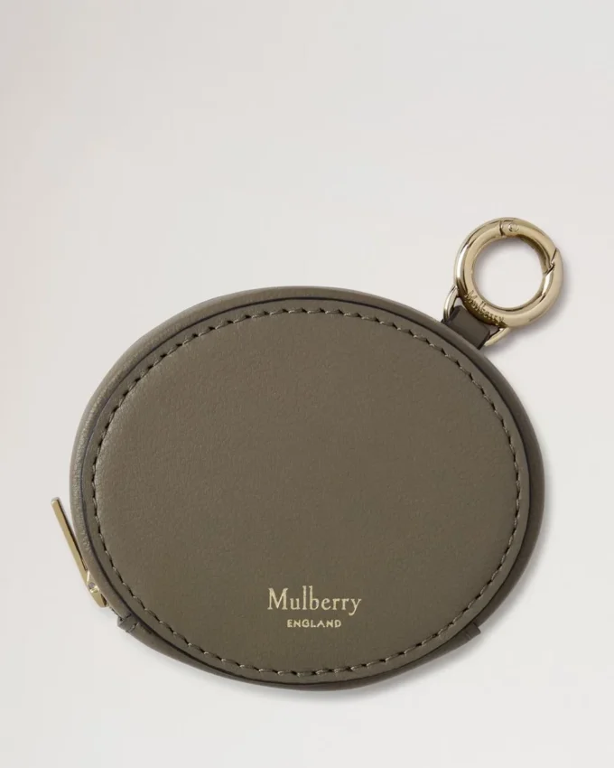 Reißverschlusstasche mit Schlüsselring, Leinengrün, Micro Classic Grain Reißverschlusstasche mit Schlüsselring, Leinengrün, Micro Classic Grain