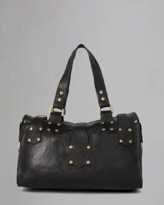 Roxanne Gebrauchte schwarze, natürlich pflanzlich gegerbte Taschen