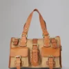 Roxanne Secondhand Beige & Hellbraun Canvas & Leder Roxanne Secondhand Beige & Hellbraun Canvas & Leder