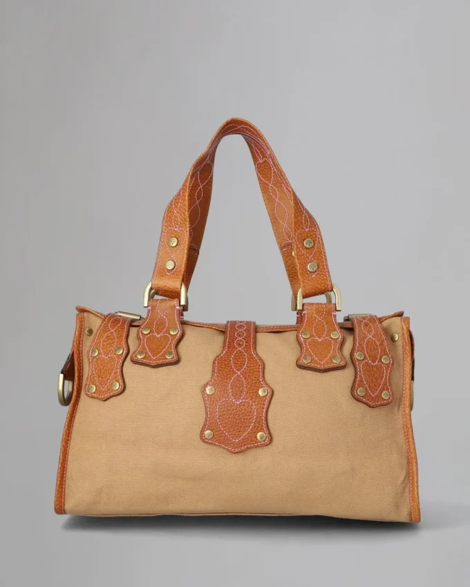 Roxanne Secondhand Beige & Hellbraun Canvas & Leder Roxanne Secondhand Beige & Hellbraun Canvas & Leder