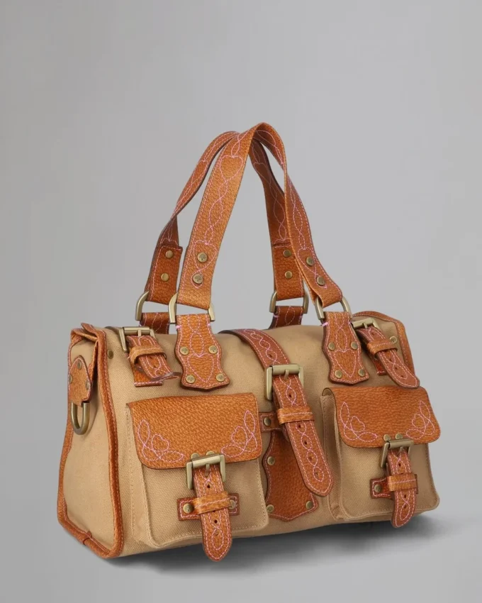 Roxanne Secondhand Beige & Hellbraun Canvas & Leder Roxanne Secondhand Beige & Hellbraun Canvas & Leder