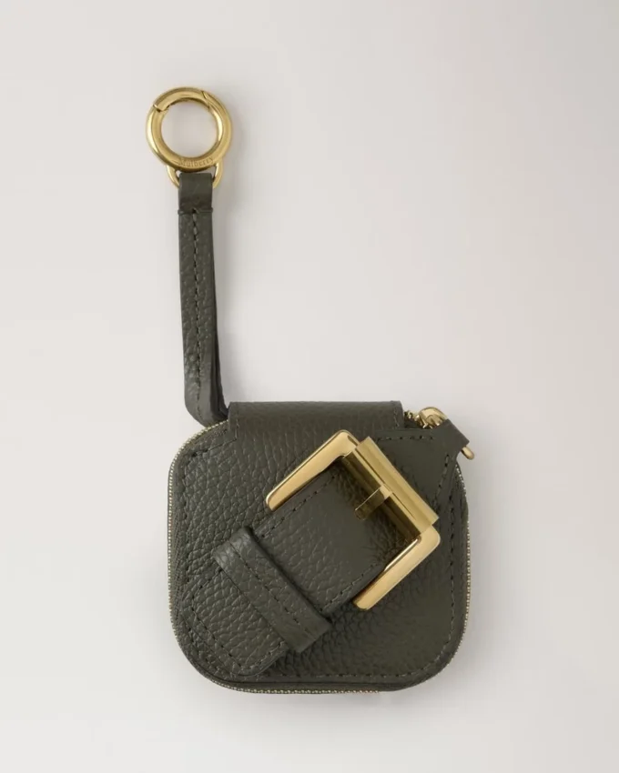 Roxanne Tech-Tasche mit Reißverschluss, Juniper Green, klein, klassisches Narbenmuster