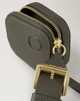Roxanne Tech-Tasche mit Reißverschluss, Juniper Green, klein, klassisches Narbenmuster Roxanne Tech-Tasche mit Reißverschluss, Juniper Green, klein, klassisches Narbenmuster