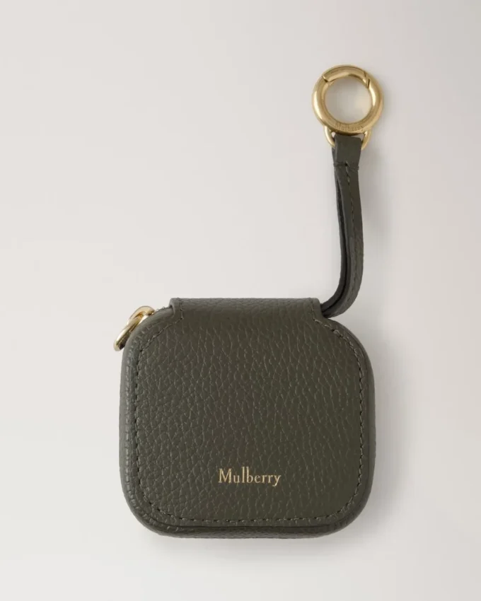 Roxanne Tech-Tasche mit Reißverschluss, Juniper Green, klein, klassisches Narbenmuster