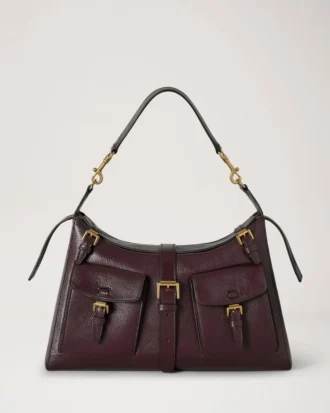 Roxanne Umhängetasche Oxblood Hochglanzleder