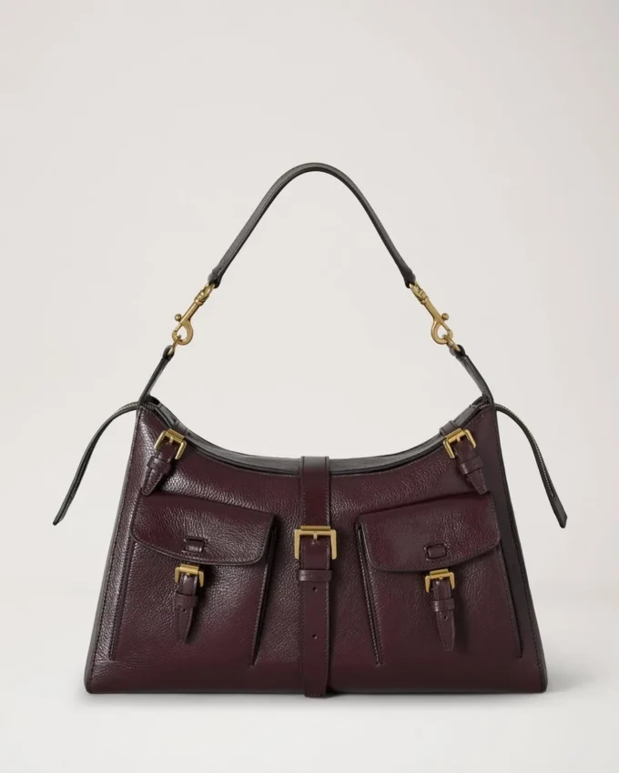 Roxanne Umhängetasche Oxblood Hochglanzleder Roxanne Umhängetasche Oxblood Hochglanzleder