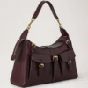 Roxanne Umhängetasche Oxblood Hochglanzleder Roxanne Umhängetasche Oxblood Hochglanzleder