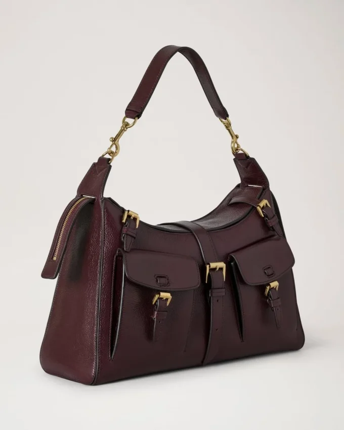 Roxanne Umhängetasche Oxblood Hochglanzleder Roxanne Umhängetasche Oxblood Hochglanzleder