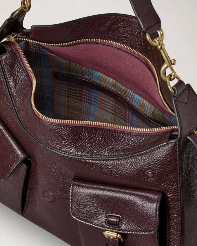 Roxanne Umhängetasche Oxblood Hochglanzleder Roxanne Umhängetasche Oxblood Hochglanzleder