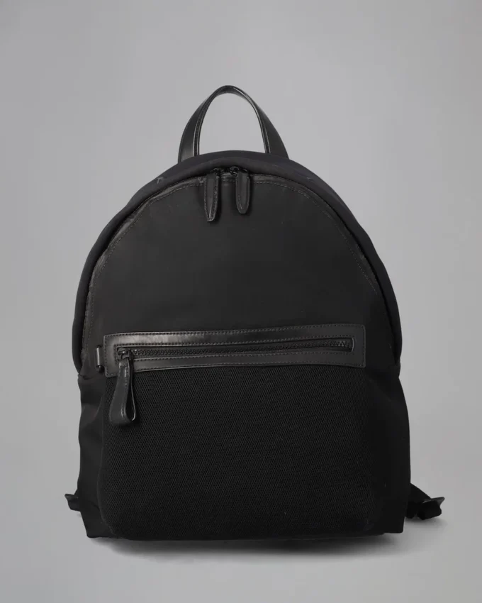 Rucksack mit Reißverschluss, Secondhand Black Mesh Secondhand-Taschen Rucksack mit Reißverschluss, Secondhand Black Mesh Secondhand-Taschen