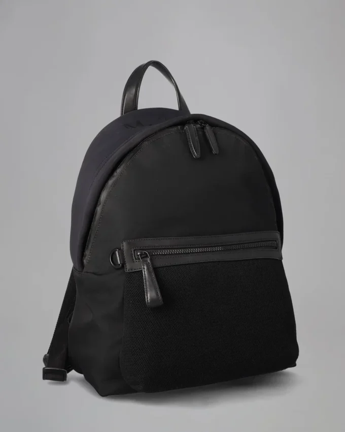 Rucksack mit Reißverschluss, Secondhand Black Mesh Secondhand-Taschen Rucksack mit Reißverschluss, Secondhand Black Mesh Secondhand-Taschen