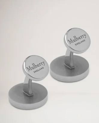 Runde Baum-Manschettenknöpfe aus Silbermetall für Damen Runde Baum-Manschettenknöpfe aus Silbermetall für Damen