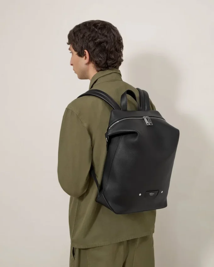 Rye Rucksack Schwarz Geschmeidiges Kalbsleder Damen