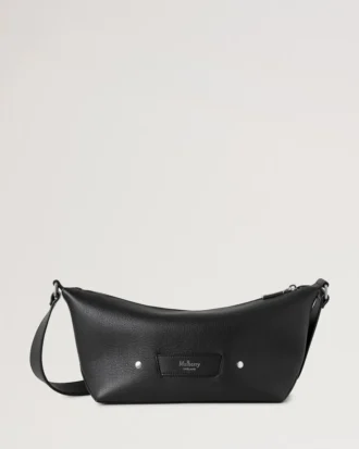 Rye Small Messenger Schwarz Geschmeidiges Kalbsleder Herren