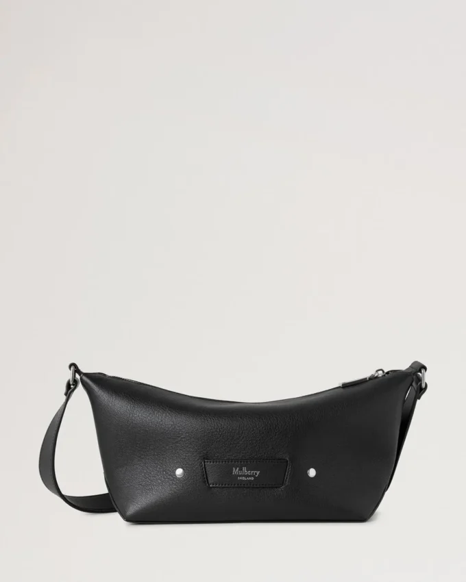 Rye Small Messenger Schwarz Geschmeidiges Kalbsleder Herren Rye Small Messenger Schwarz Geschmeidiges Kalbsleder Herren