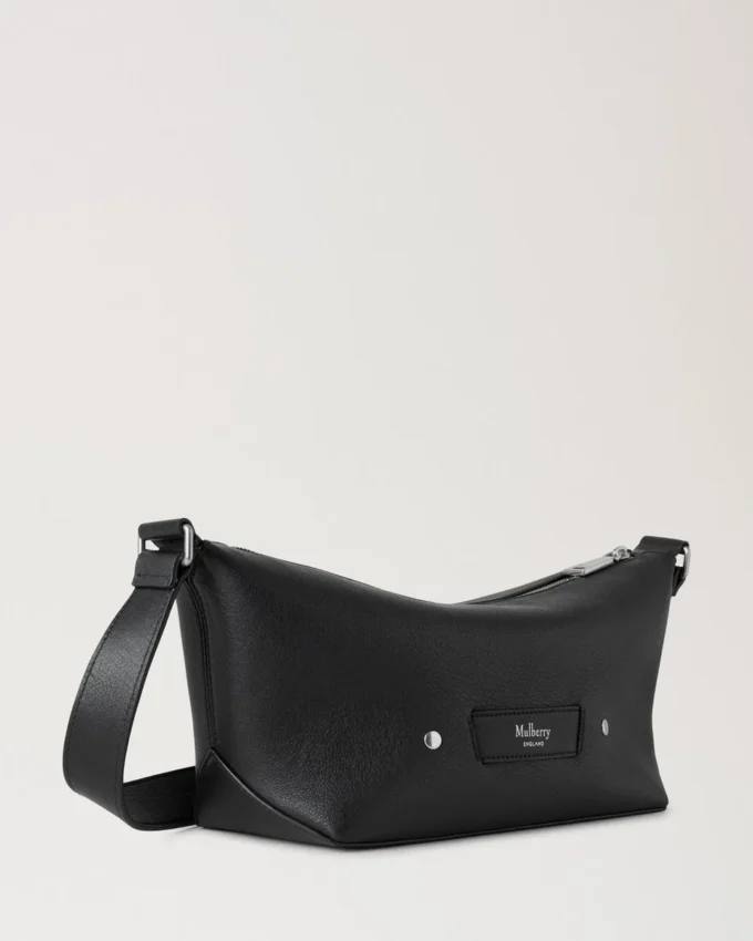 Rye Small Messenger Schwarz Geschmeidiges Kalbsleder Herren Rye Small Messenger Schwarz Geschmeidiges Kalbsleder Herren