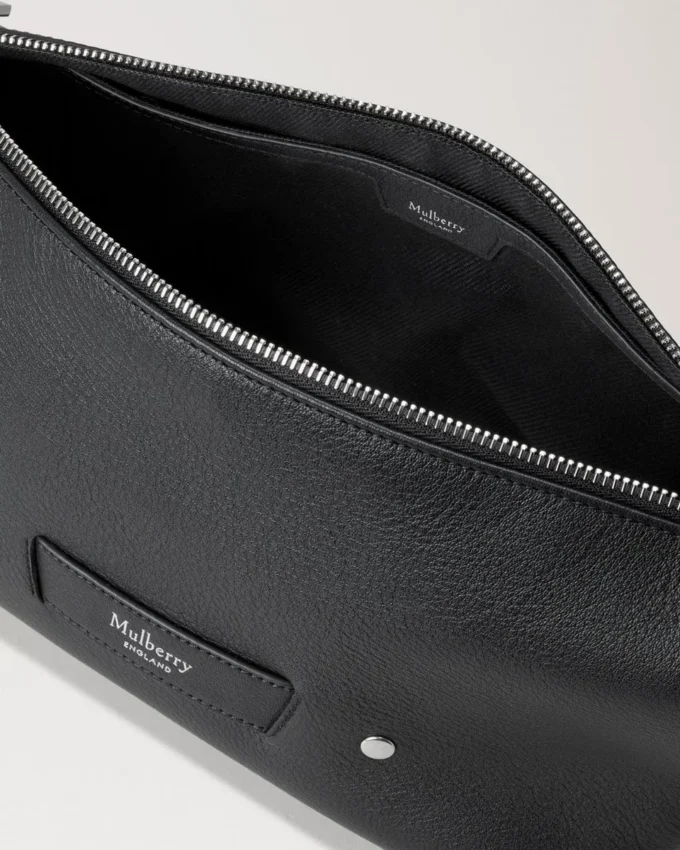 Rye Small Messenger Schwarz Geschmeidiges Kalbsleder Herren Rye Small Messenger Schwarz Geschmeidiges Kalbsleder Herren