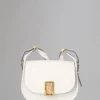 Sadie Satchel Secondhand Weiß mit Ziegenprint Secondhand-Taschen