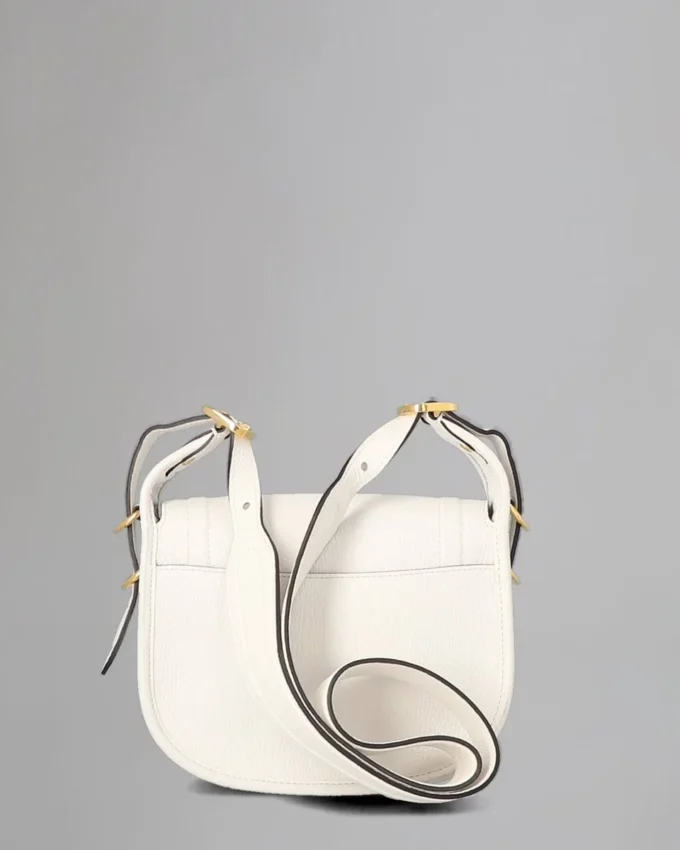 Sadie Satchel Secondhand Weiß mit Ziegenprint Secondhand-Taschen