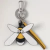 Schlüsselanhänger „British Summer“ – Bumblebee, mehrfarbig, Materialmix