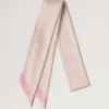 Schmaler Schal – Mulberry-Blüte, rosa, recyceltes Polyester