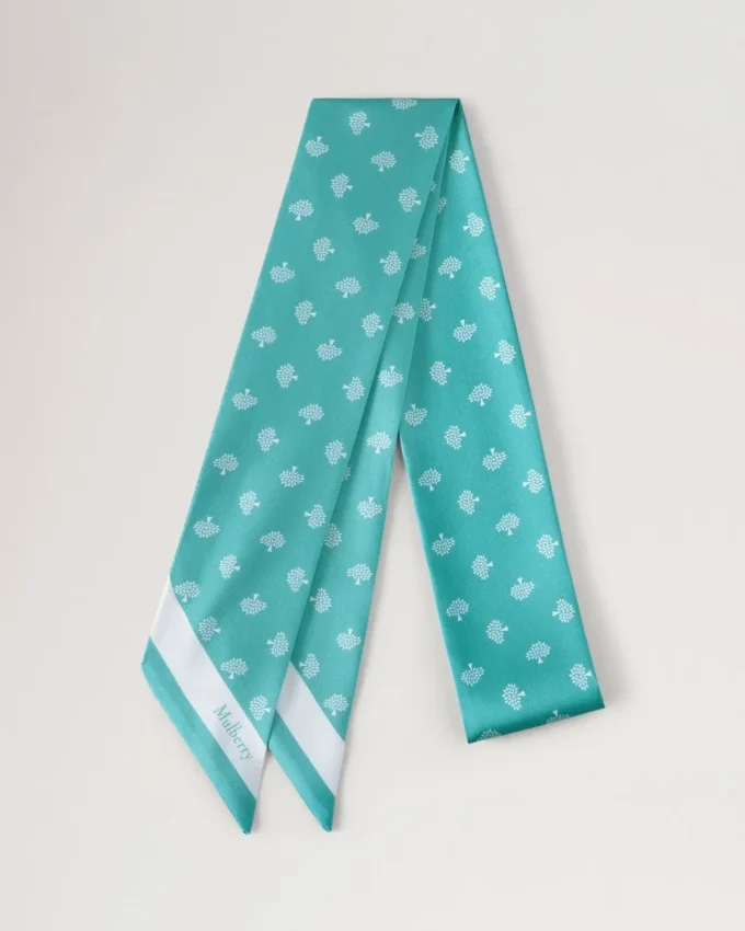 Schmaler Schal – Mulberry, marineblau, recyceltes Polyester Schmaler Schal – Mulberry, marineblau, recyceltes Polyester