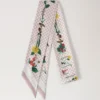 Schmaler Schal – Riverside Floral Blossom Pink, recyceltes Polyester