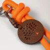 Seil-Schlüsselanhänger Orange & Out of the Blue – Materialmix Seil-Schlüsselanhänger Orange & Out of the Blue – Materialmix