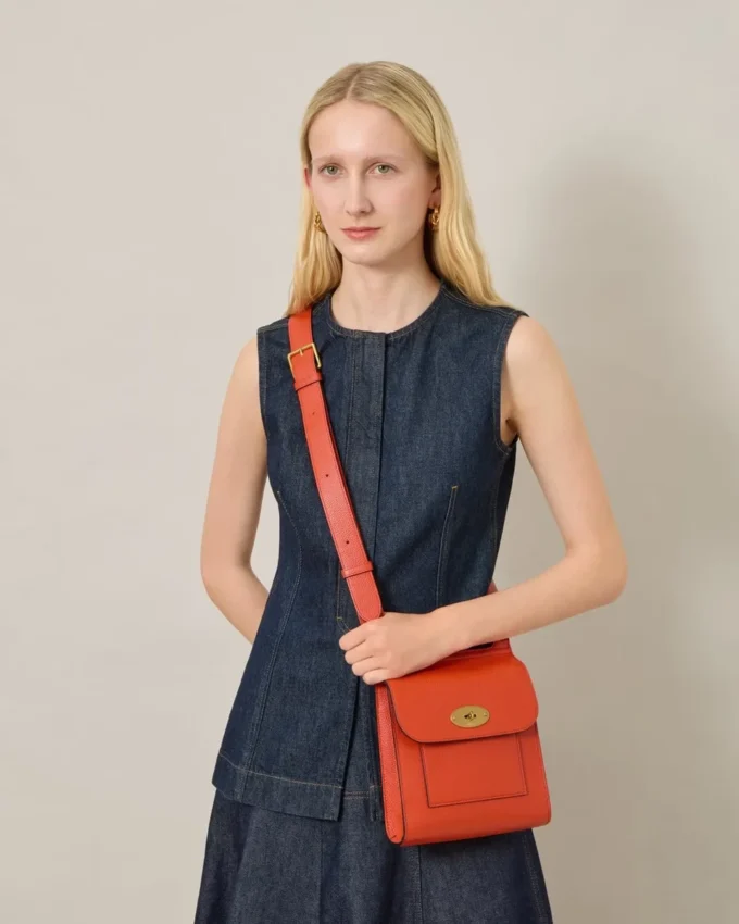 Small Antony Coral Orange Small Classic Grain Damen Small Antony Coral Orange Small Classic Grain Damen