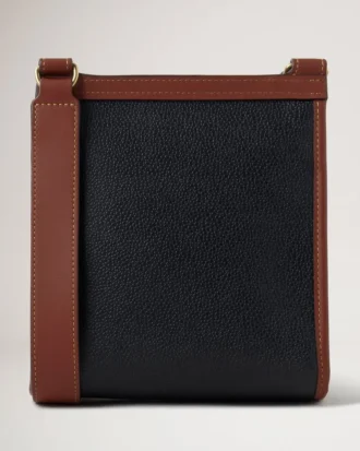 Small Antony Schwarz & Cognac Bioveg Scotchgrain & Flat Calf