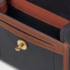 Small Antony Schwarz & Cognac Bioveg Scotchgrain & Flat Calf Small Antony Schwarz & Cognac Bioveg Scotchgrain & Flat Calf