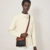 Small Antony Schwarz & Cognac Bioveg Scotchgrain & Flat Calf Small Antony Schwarz & Cognac Bioveg Scotchgrain & Flat Calf