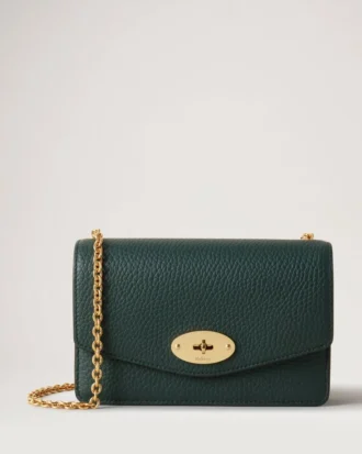 Small Darley Mulberry Green Heavy Grain Damen