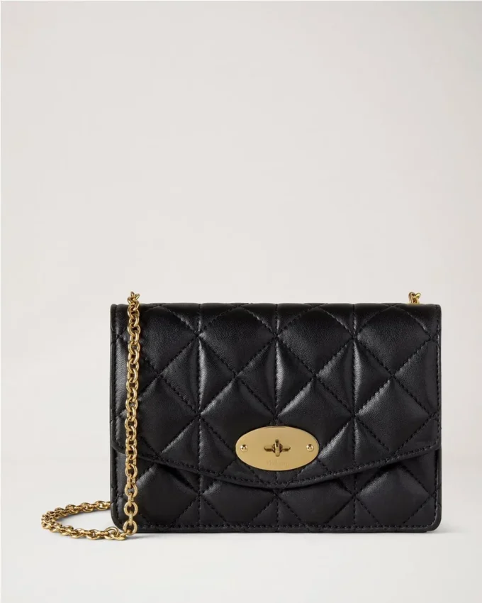 Small Darley Schwarz Gestepptes Nappaleder Damen Small Darley Schwarz Gestepptes Nappaleder Damen