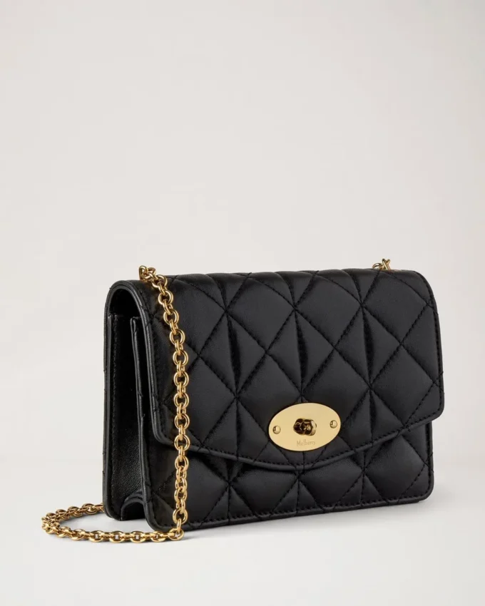 Small Darley Schwarz Gestepptes Nappaleder Damen Small Darley Schwarz Gestepptes Nappaleder Damen