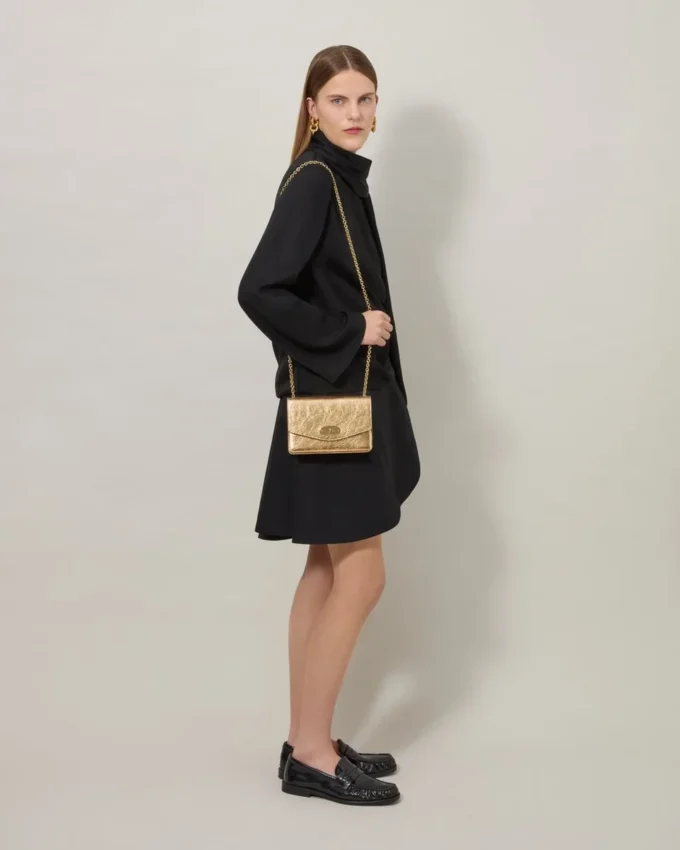 Small Darley Somerset Gold Grainy Metallic Darley Small Darley Somerset Gold Grainy Metallic Darley
