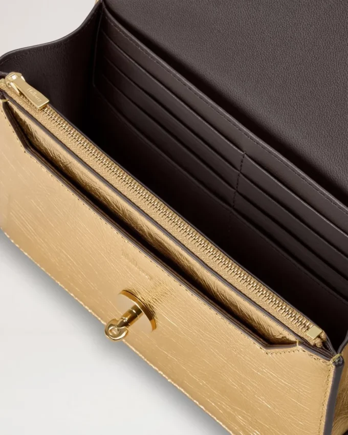Small Darley Somerset Gold Grainy Metallic Darley Small Darley Somerset Gold Grainy Metallic Darley