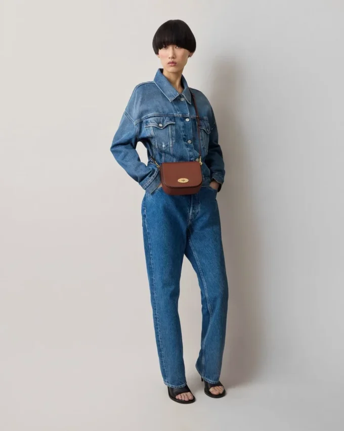 Small Darley-Tasche in Eiche, zweifarbig, Small Classic Grain Small Darley-Tasche in Eiche, zweifarbig, Small Classic Grain