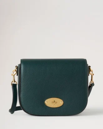 Small Darley-Tasche in Mulberry Green, kleine klassische Narbung