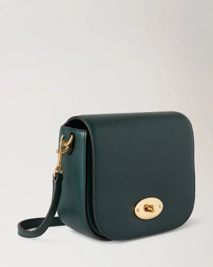 Small Darley-Tasche in Mulberry Green, kleine klassische Narbung Small Darley-Tasche in Mulberry Green, kleine klassische Narbung